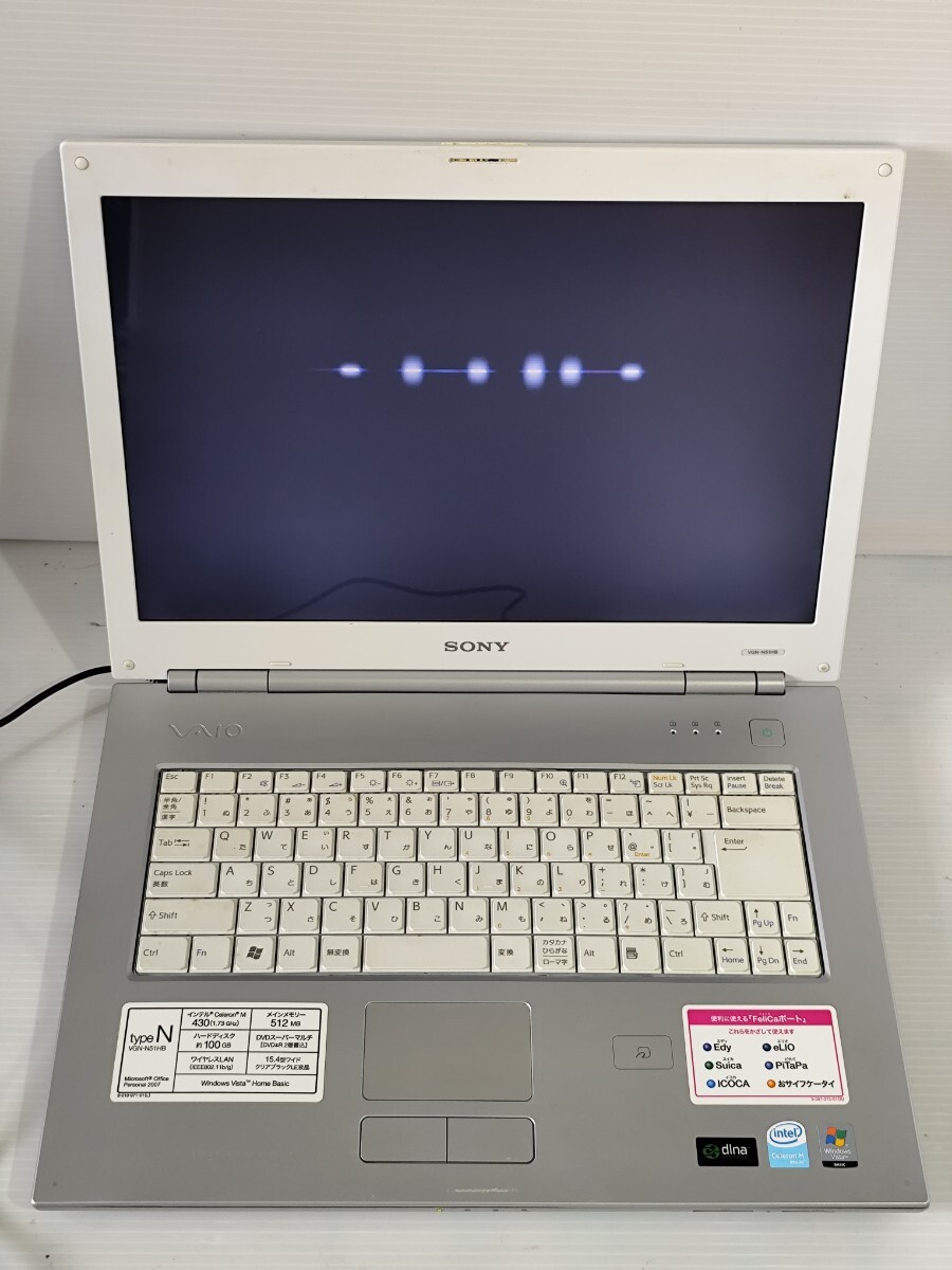 y1280 SONY VAIO type N VGN-N51HB Celeron 年 ジャンク拍卖