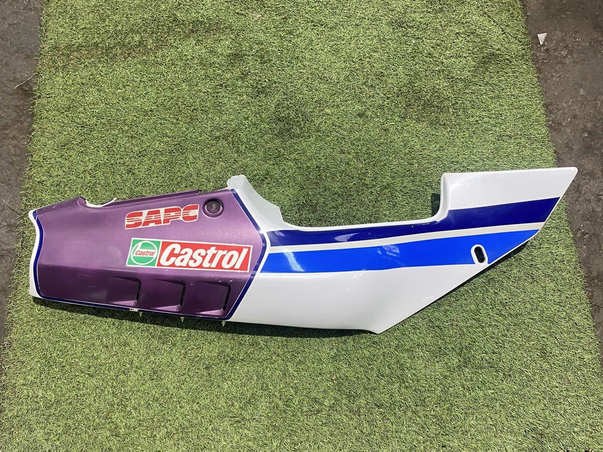メ①/【VJ22A】◆1990年RGV250γガンマ シートカウル 右◆ 当時物 テールカウル◆パープル部分はペイント◆傷、擦れ、爪折れは無いかと拍卖