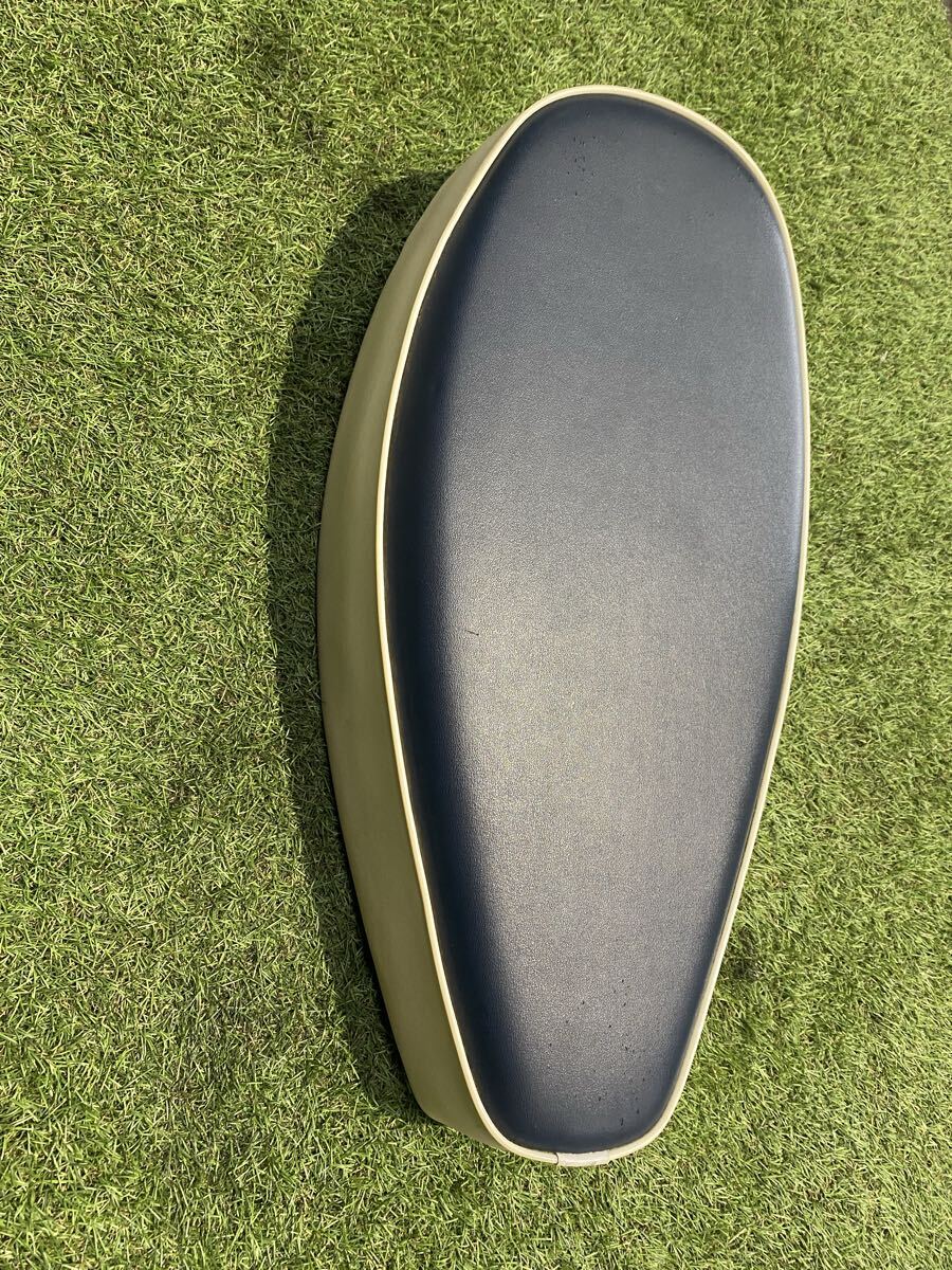 スーパーカブ用ダブルシート◆C50.C70.C90.リトルカブ◆ロングシート◆ 紺色、野良猫爪痕少し有◆その他比較的綺麗拍卖