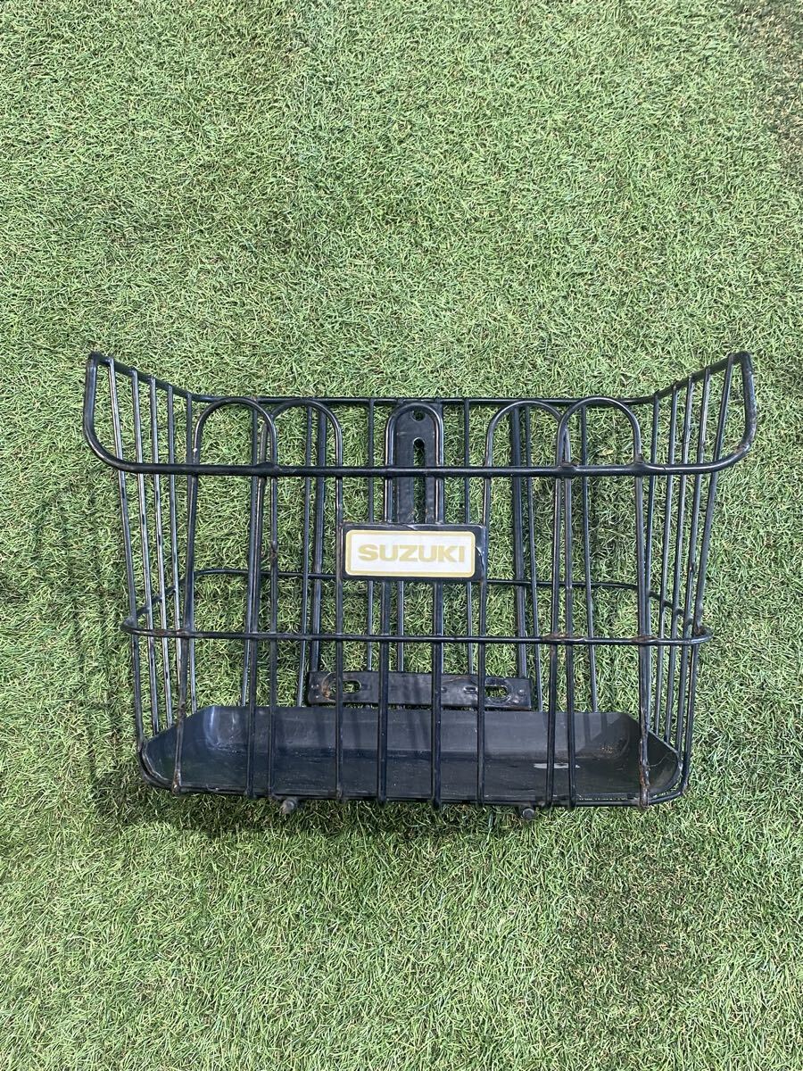 当時物◆スズキSUZUKI純正OP◆フロントバスケット、前カゴgenuine拍卖