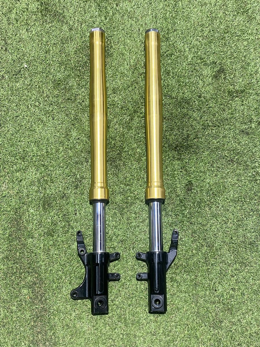 JC61 HONDA GROM◆純正フロントフォーク左右セット◆キャリパー側点錆オイル漏れ有、もう一本は錆ほぼ無しオイル漏れ無◆ホンダグロム拍卖