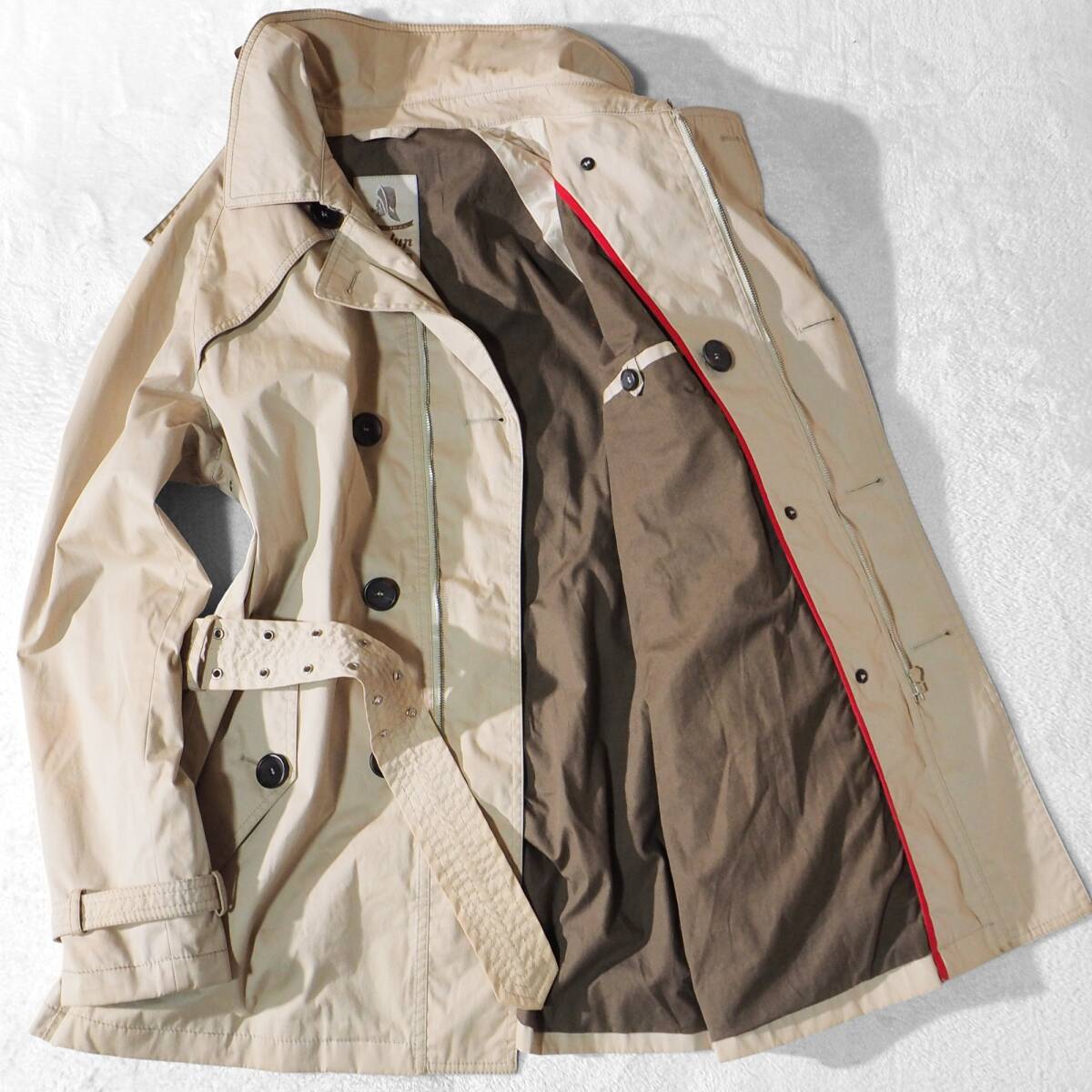 イタリア製 シーラップ SEALUP ユナイテッドアローズ別注 トレンチコート ベージュ 48 メンズL~XL相当 訳有拍卖