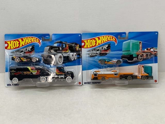 未開封★ホットウィール HOTWHEELS スーパーリグス デザートフォース/ディストリクトトランポート セット【MA0888-008】119拍卖
