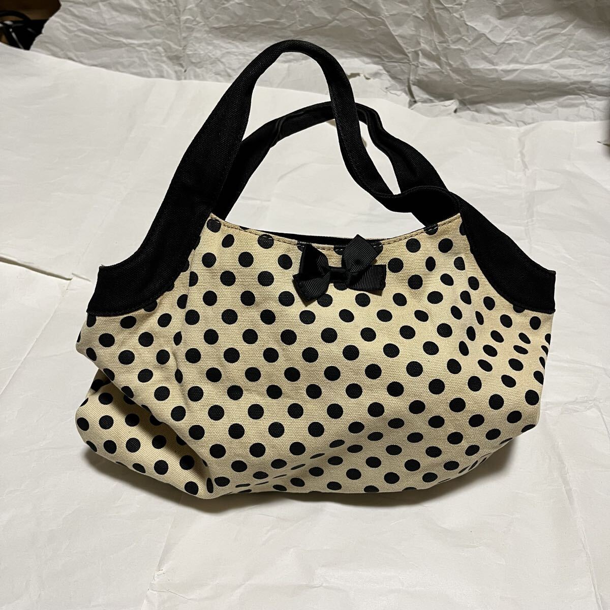 【ef-de / エフデ】 ドット柄 / ハンドバッグ拍卖