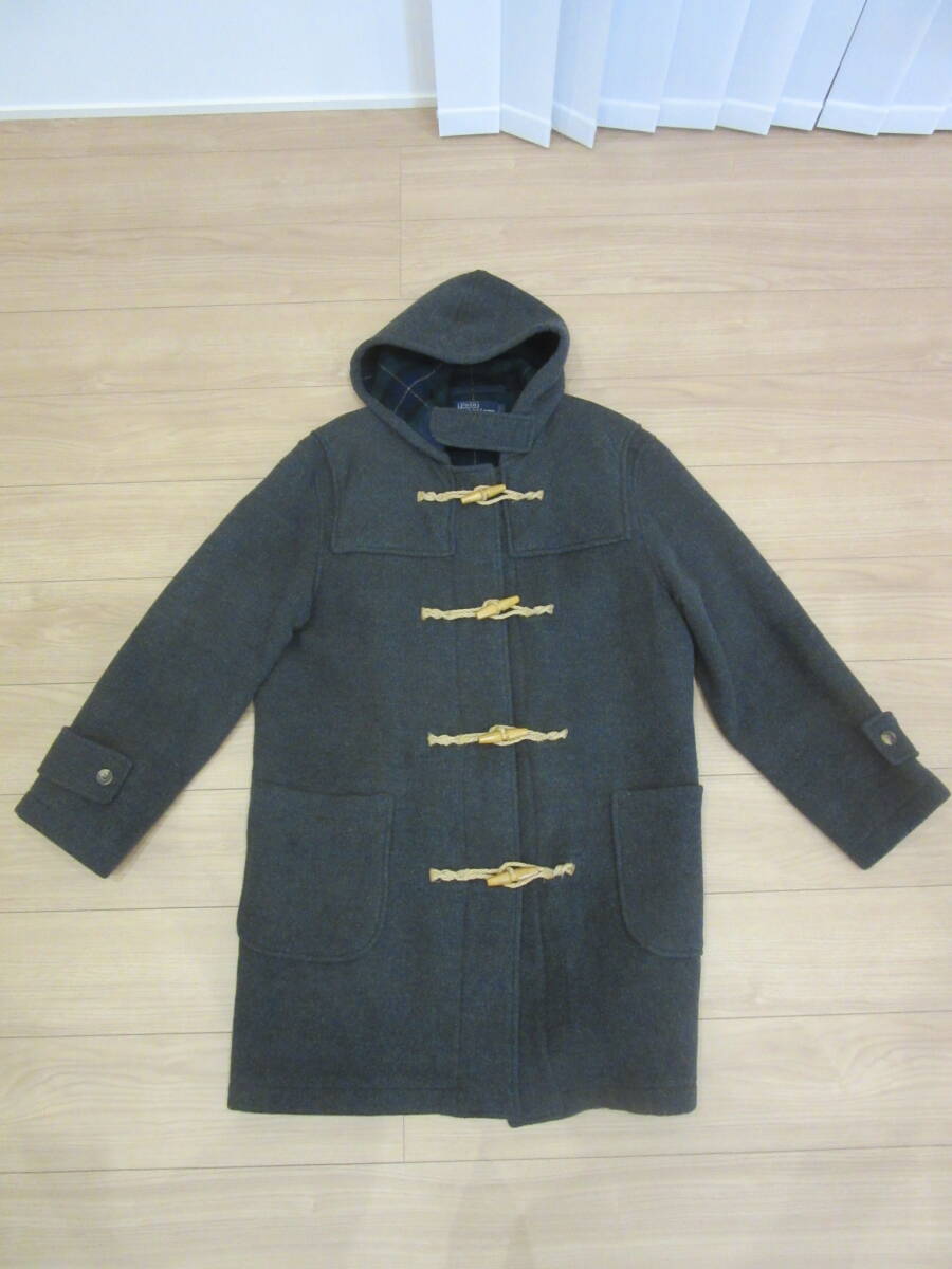 【 ラルフローレン RALPH LAUREN ダッフルコート ロング グレー サイズ L 】送料無料拍卖