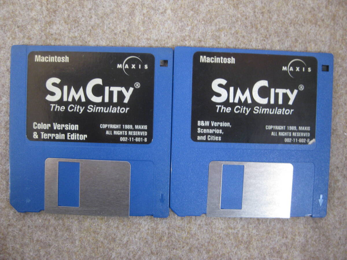 【ジャンク扱い】SimCity The City Simulator for Macintosh (FD 2枚組) 【★581407】拍卖