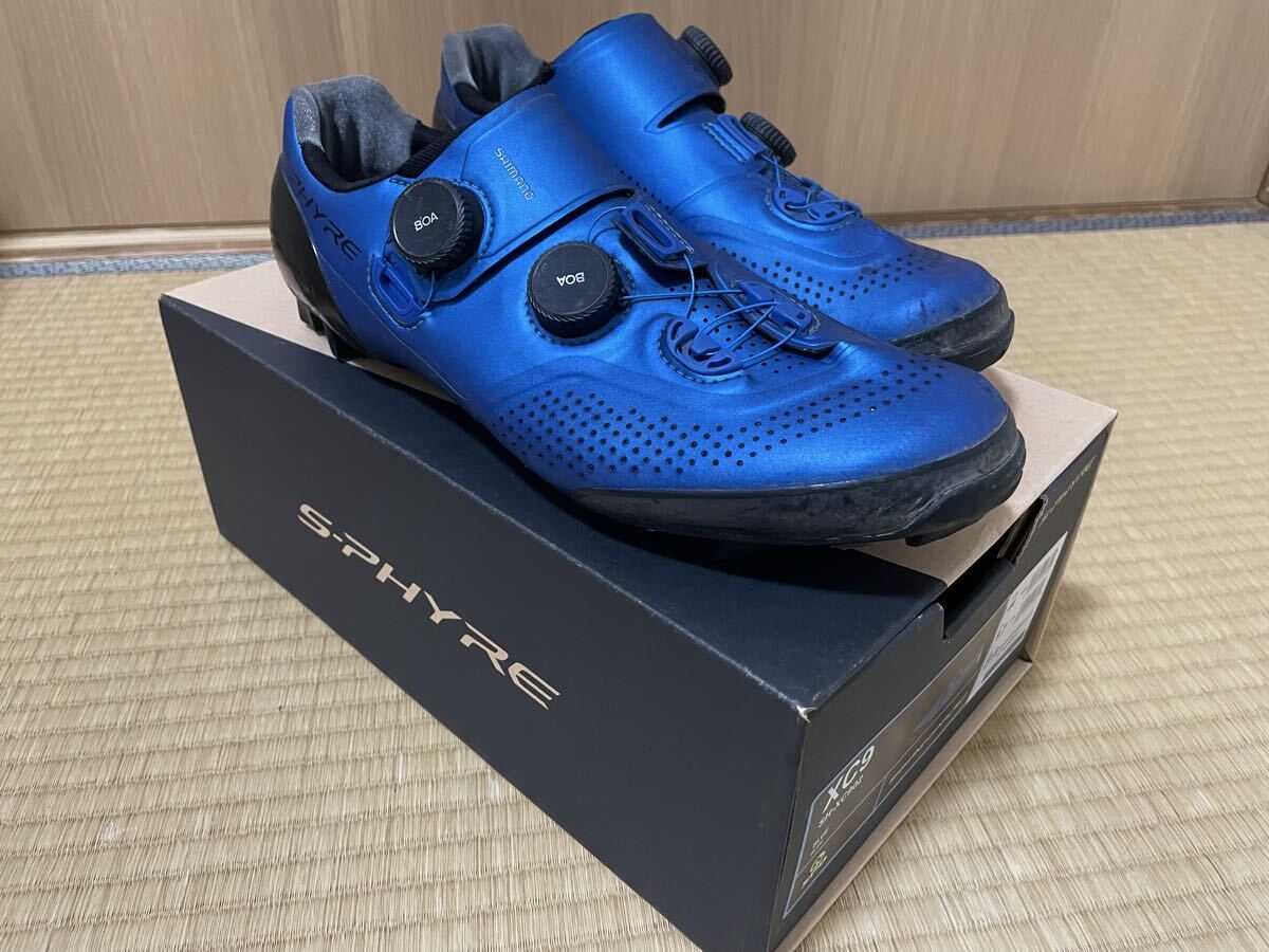 Shimano XC-902 44 27.8cm シマノ xc9 ブルー 日本未発売カラー SPD MTB 拍卖