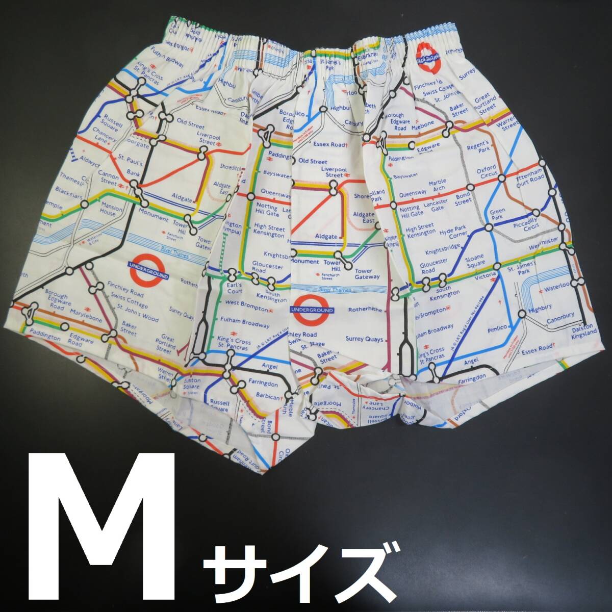 ■未使用即決■送料無料■派手(ハデ)なトランクス●白●サイズM■0324拍卖