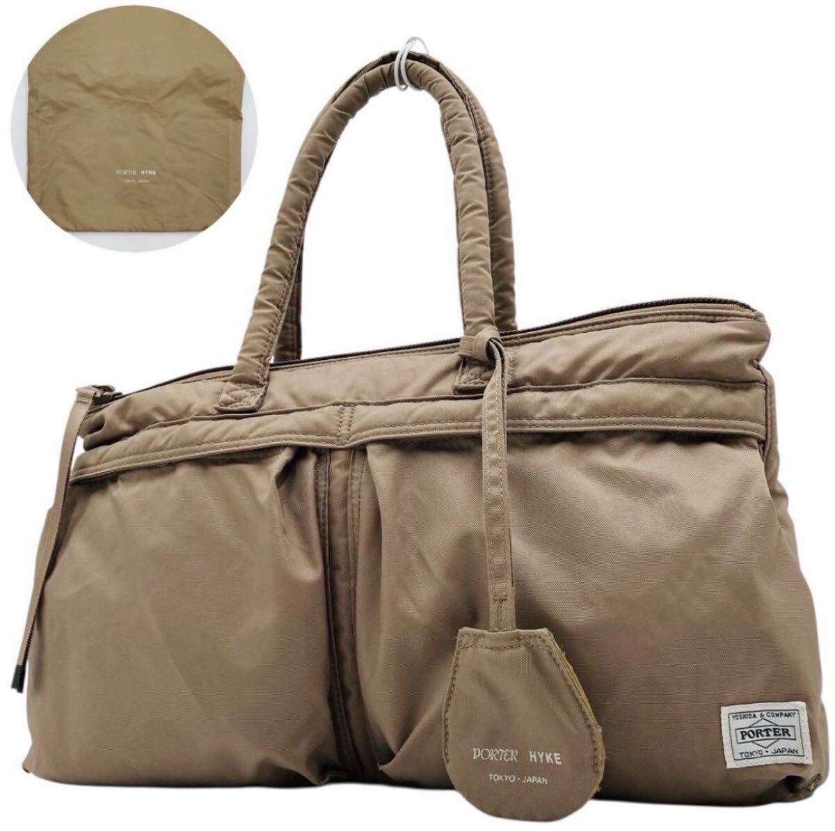 PORTER HYKE ポーター ハイク コラボ 吉田カバン 日本製 ヘルメットバッグ ハンドバッグ トート ナイロン拍卖