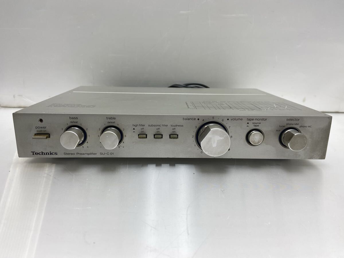 CGC2H5-2-5101441 Technics SU-C01 プリアンプ コンサイス 動作確認済拍卖