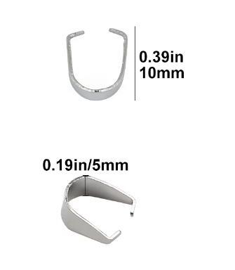 ステンレス鋼ピンチクラスプ ネックレス ペンダント 留め具 バックル 吊り下げクリップ拍卖