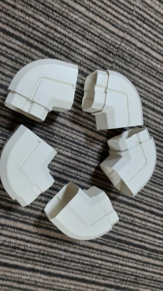 雨どい エルボ 105° ナショナル PC30 5個セット 未使用在庫品 汚れあり 割れなし ホワイト拍卖