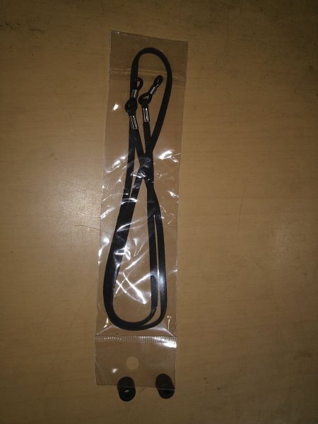 メガネストラップ メガネチェーン バンドチェーン 眼鏡 ずれ落ち防止 安全バックル付属 黒 拍卖