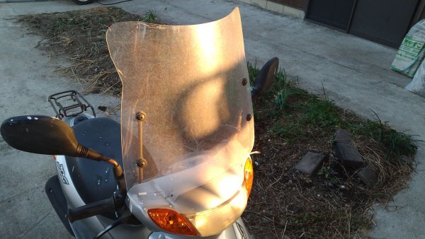 バイク スクリーン 風防 バイク 汎用 ジョグ50にて使用 中古拍卖