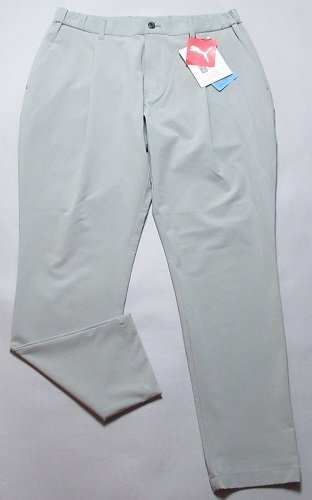 新品 プーマ/PUMA ゴルフ 春夏 ストリート タック テーパードパンツ 定価13200円/レター\600/XL(W86)/624287/グレー拍卖