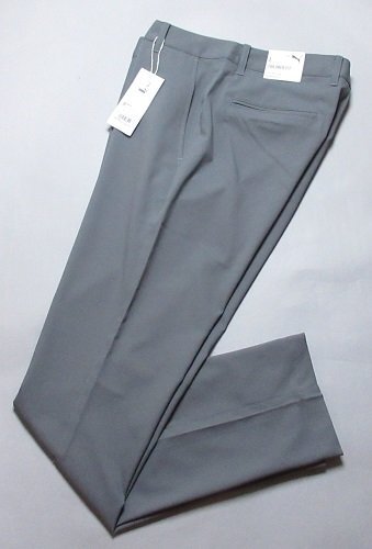 新品 プーマ/PUMA ゴルフ 春秋 ディーラーデイラード ストレッチパンツ/レター\600/L(W82)/620784/チャコール拍卖