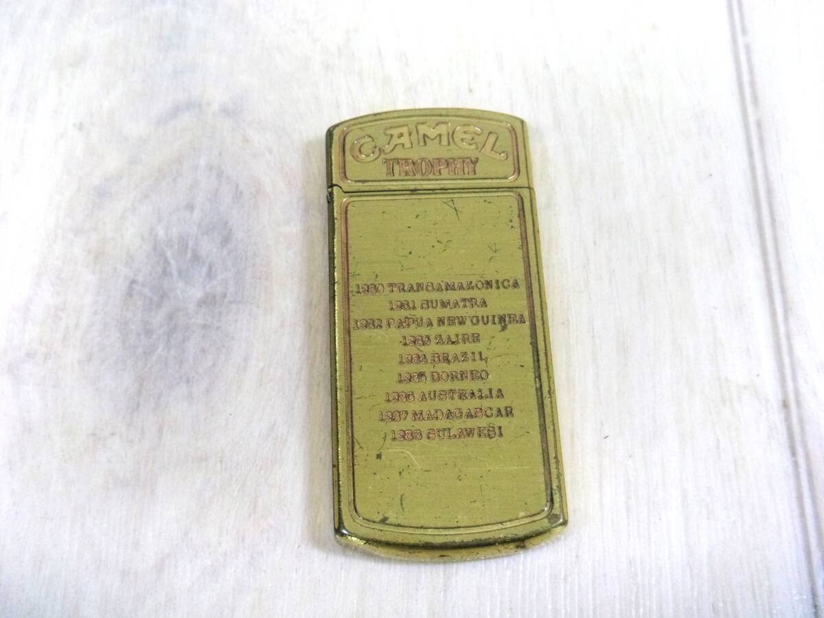 SYB キャメル ライター trophy ゴールドカラー アンティーク コレクション 着火OK拍卖