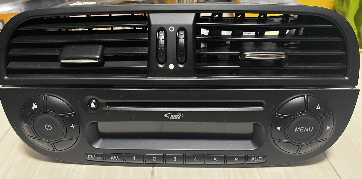 【FIAT500】フィアット500 純正オーディオ+エアコン吹出口 新品同様 送料無料拍卖