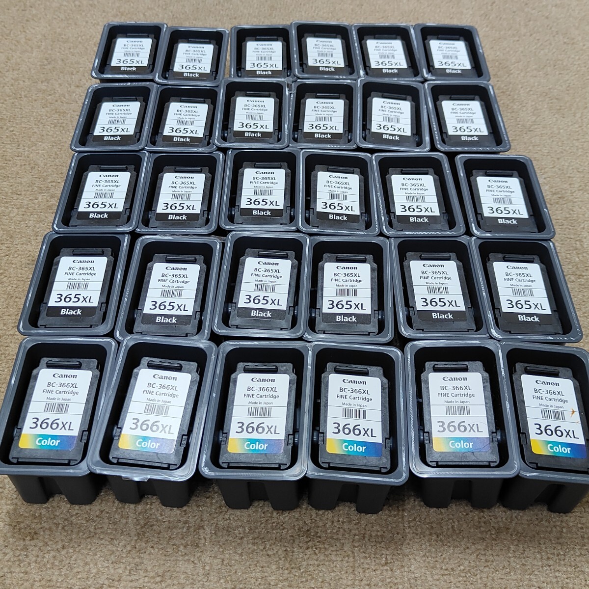 Canon 使用済 純正インクカートリッジ  BC-365XL BC-366XL 使用済インクカートリッジ 空インク 30個拍卖