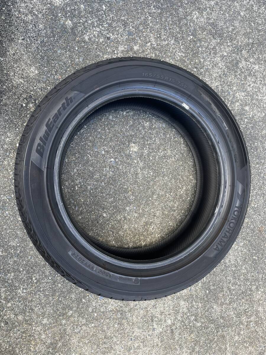 ヨコハマ ブルーアース AE-01 165/55R15 中古 1本 軽自動車サイズ拍卖
