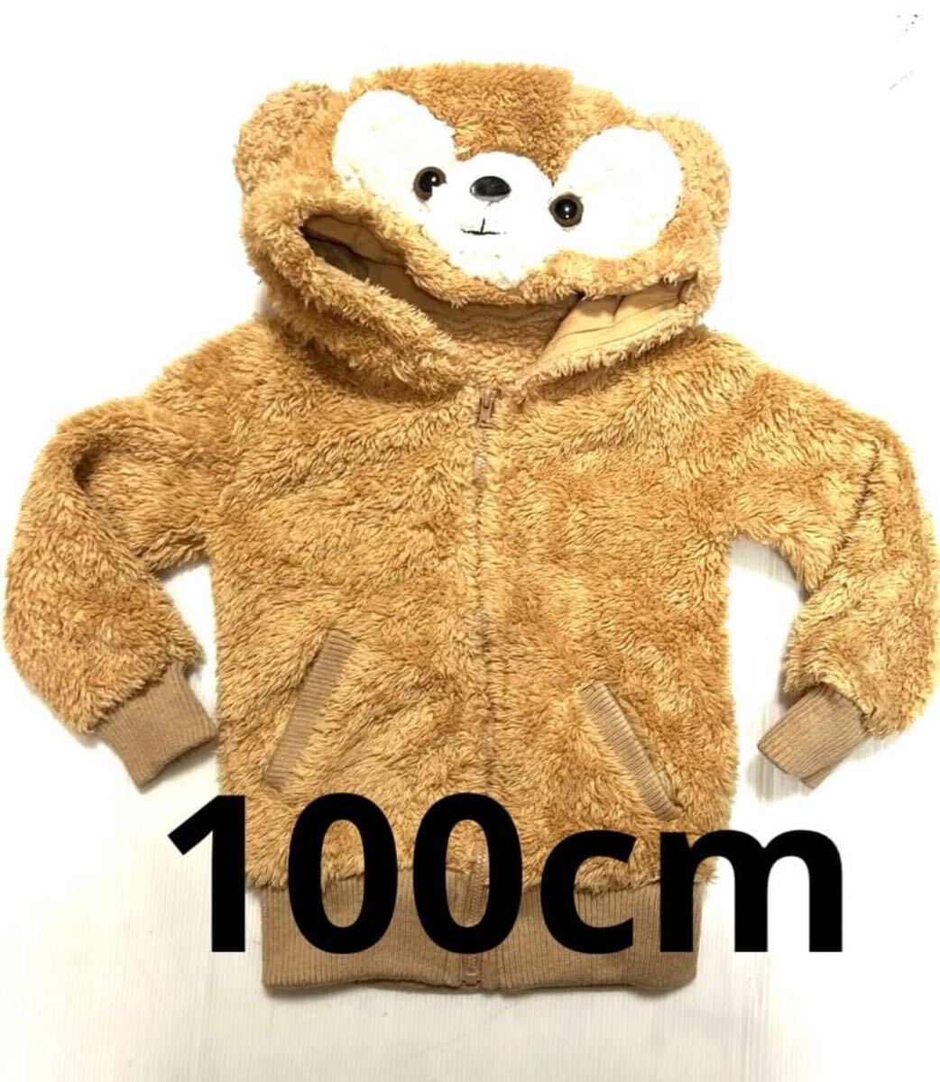 クマさんフード の フリースジャンバー 100cm ハロウィン クリスマス パーティ イベント拍卖