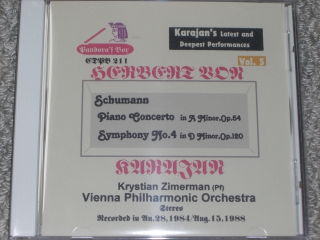 カラヤン指揮!シューマン:ピアノ協奏曲&交響曲第4番拍卖