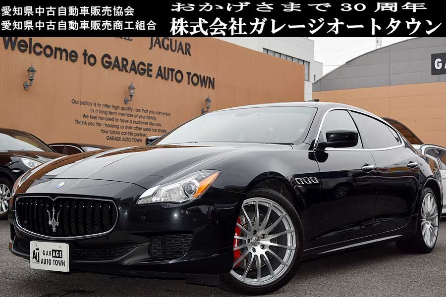 人気のブラックメタリックカラー 必見の1台 マセラティ クワトロポルテS ブラウンレザー 正規ディーラー車 出品中の現車確認可能拍卖