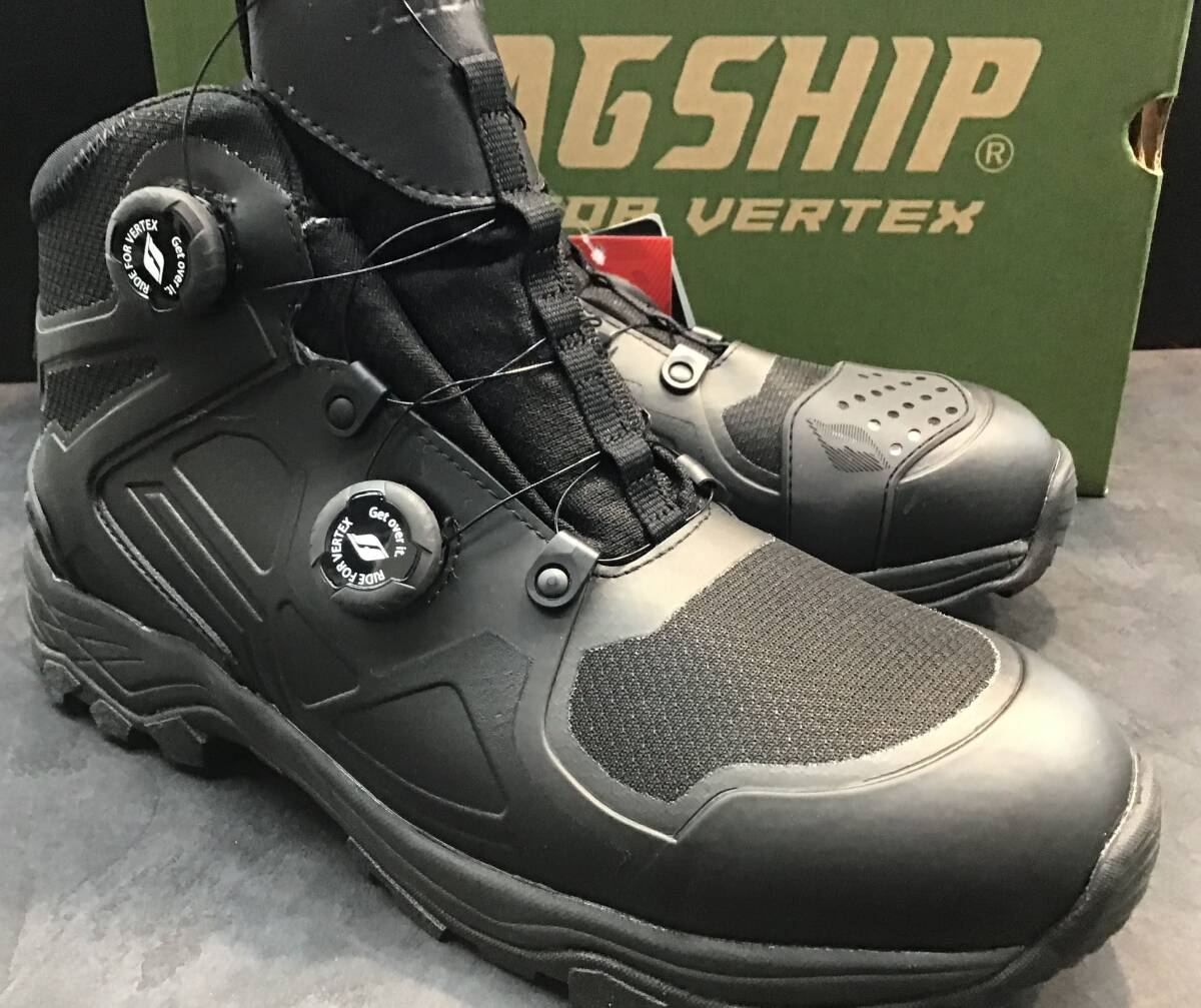 未使用品 フラッグシップ(Flagship) バイク用 ブーツ ブラック FSB-803拍卖