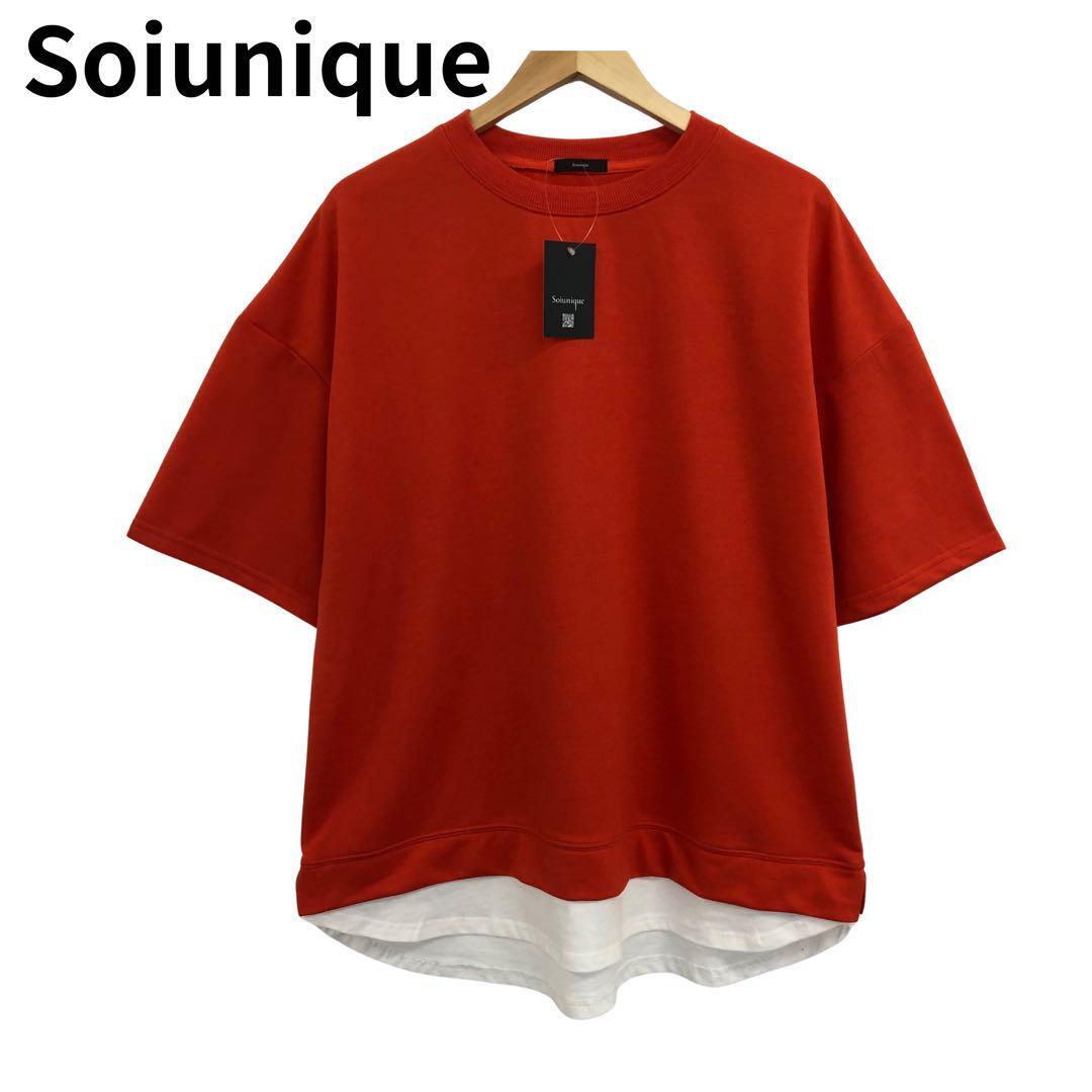 新品タグ付き スワユニーク レイヤード レディース 半袖 Tシャツ 丸首拍卖