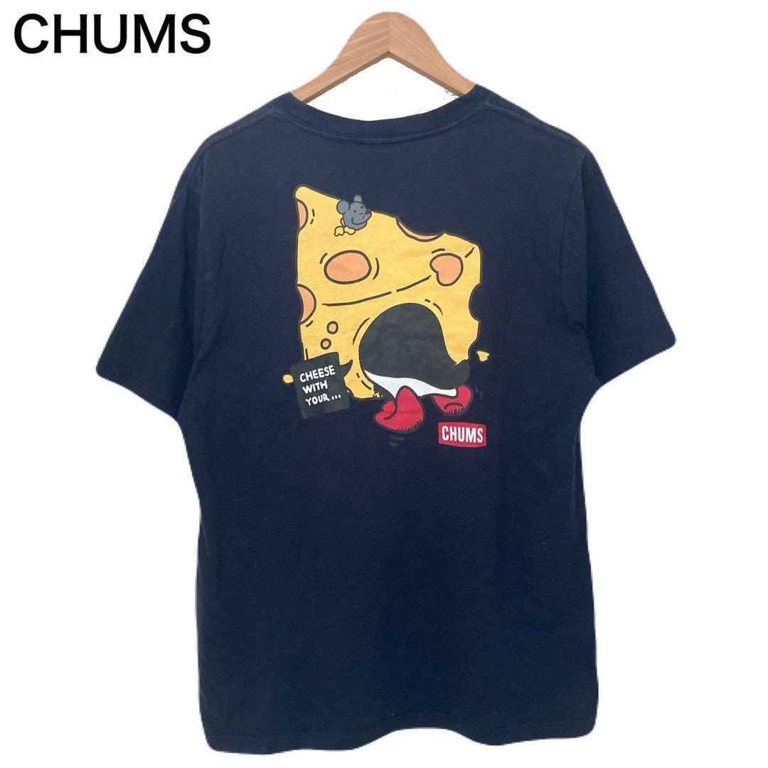 チャムス アニマル アウトドア プリント チーズ ペンギン Tシャツ 半袖 S拍卖