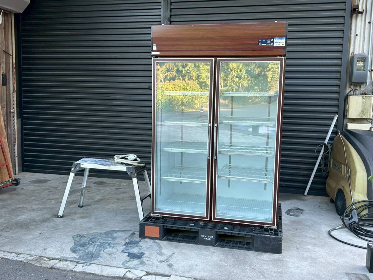 大和冷機 リーチイン冷蔵ショーケース 413KP-EC 中古 2018?2019?年製 三相200V 幅1200x奥行800 厨房拍卖