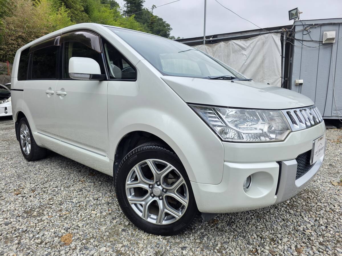 H27☆デリカD5☆G-POWER☆車検令和8年3月☆社外SDナビ☆CD☆DVD☆地デジ☆BT☆Bカメラ☆両側パワースライドドア☆フリップダウンM拍卖