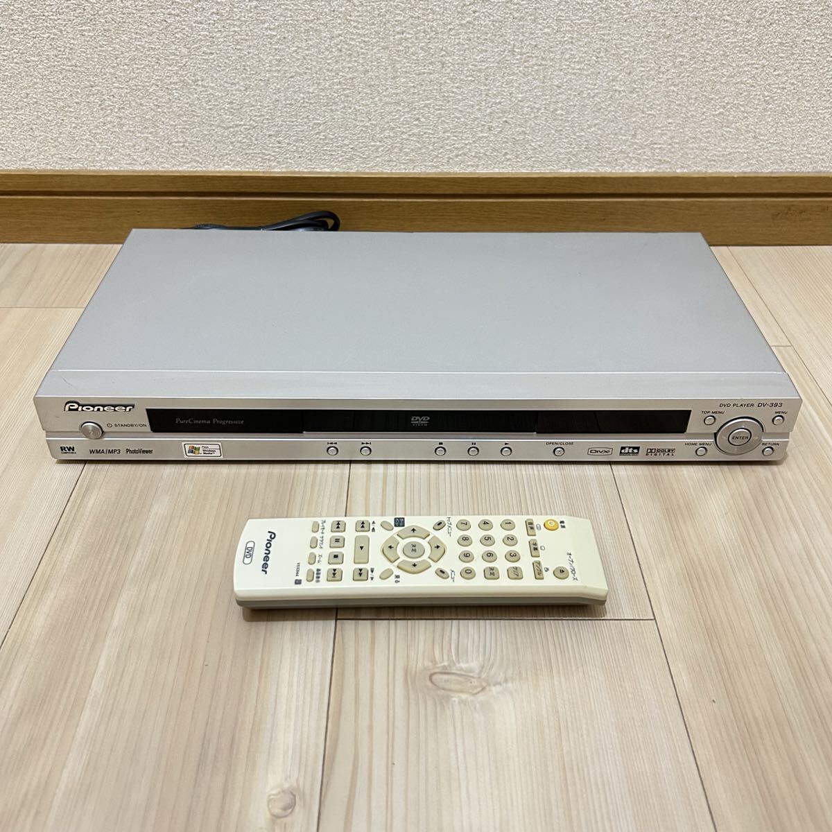 Pioneer パイオニア DVDプレーヤー リモコン付属 型番 DV−393拍卖