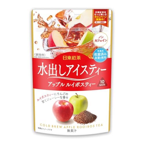 三井農林 日東紅茶 水出しアイスティーアップルルイボスティー 10袋×6個拍卖