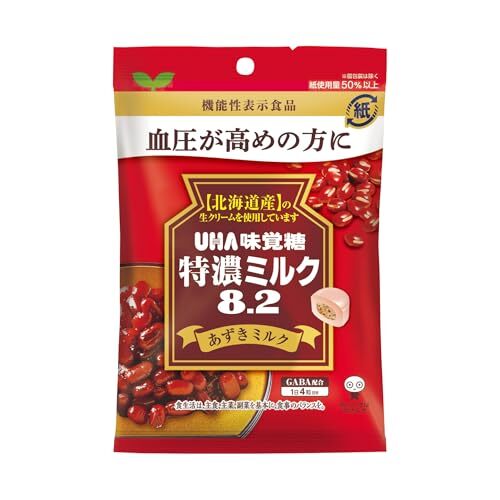 UHA味覚糖 機能性表示食品 特濃ミルク8.2あずきミルク 93g×6袋拍卖