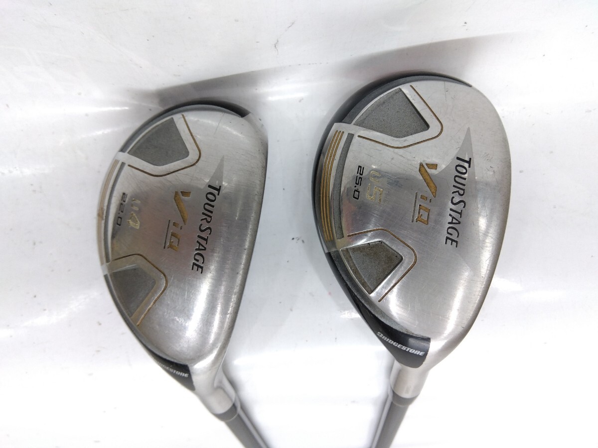 【UT 2本セット】BRlDGESTONE TOURSTAGE ViQ U4 22度 U5 25度 flex:SR メンズ右 オリジナルカーボンシャフト VU-50 ブリヂストン拍卖
