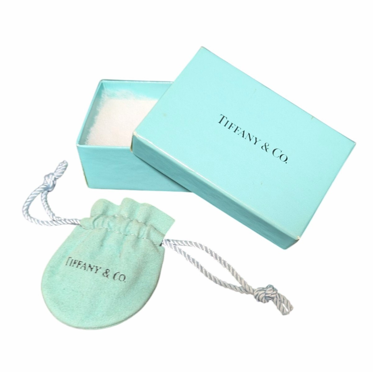 【 空箱のみ 】TIFFANY&Co. ティファニー 空箱 巾着袋 2点セット アクセサリーケース ギフトボックス BOX 拍卖