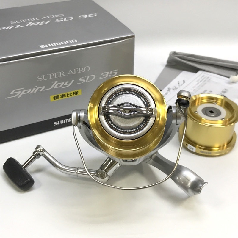 SHIMANO シマノ 15スーパーエアロ スピンジョイ SD35 標準仕様 034007 スピニングリール 釣具 つり 釣り アウトドア ◇TA3545拍卖