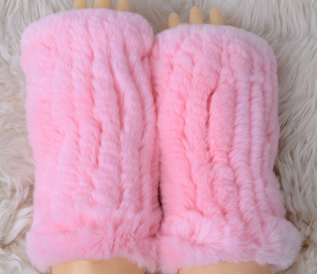 新品限定 柔らかな毛皮の レッキス編み込みアームウォーマー/毛皮 リアルファー拍卖