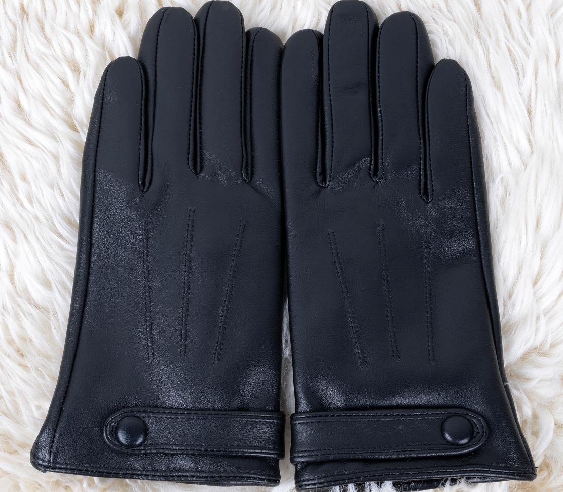 スマホ対応★高級ラムレザーが贅沢な手袋 黒 女性用 グローブ革手袋拍卖