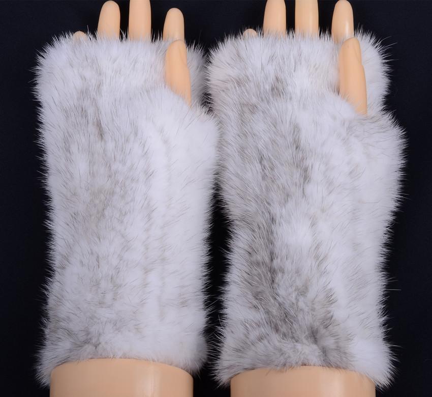 【毛皮の宝石 】◆上質クロスミンク編込み アームウォーマー◆/毛皮 リアルファー拍卖