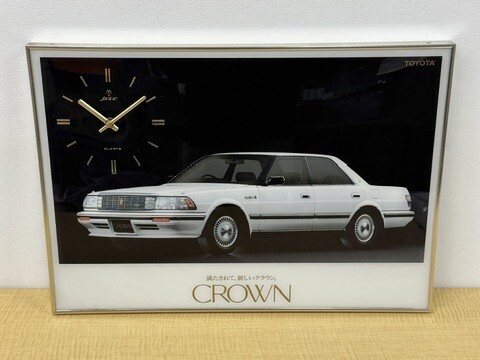 TOYOTA CROWN パネル 壁掛け 時計 トヨタ クラウン 昭和 レトロ  拍卖