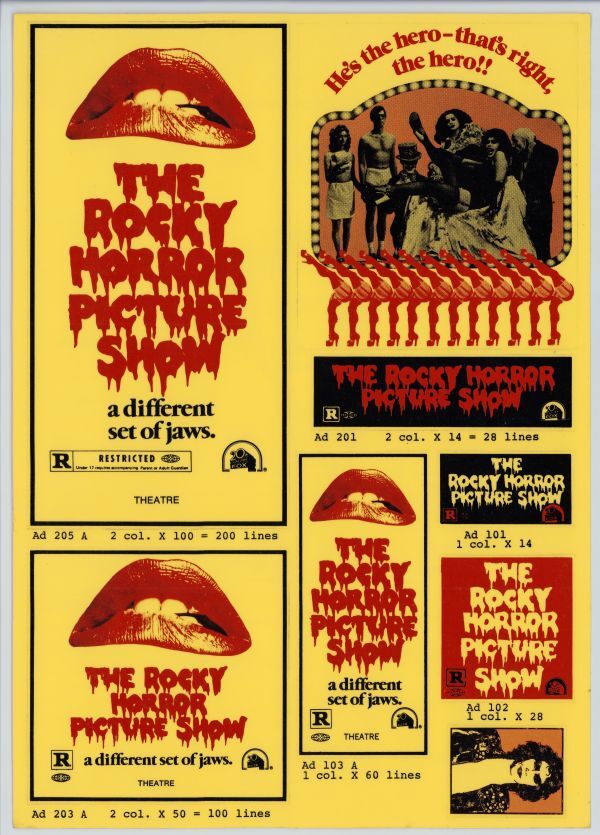 》映画「ロッキー・ホラー・ショー」劇場配布用ステッカー A4サイズ 未使用拍卖