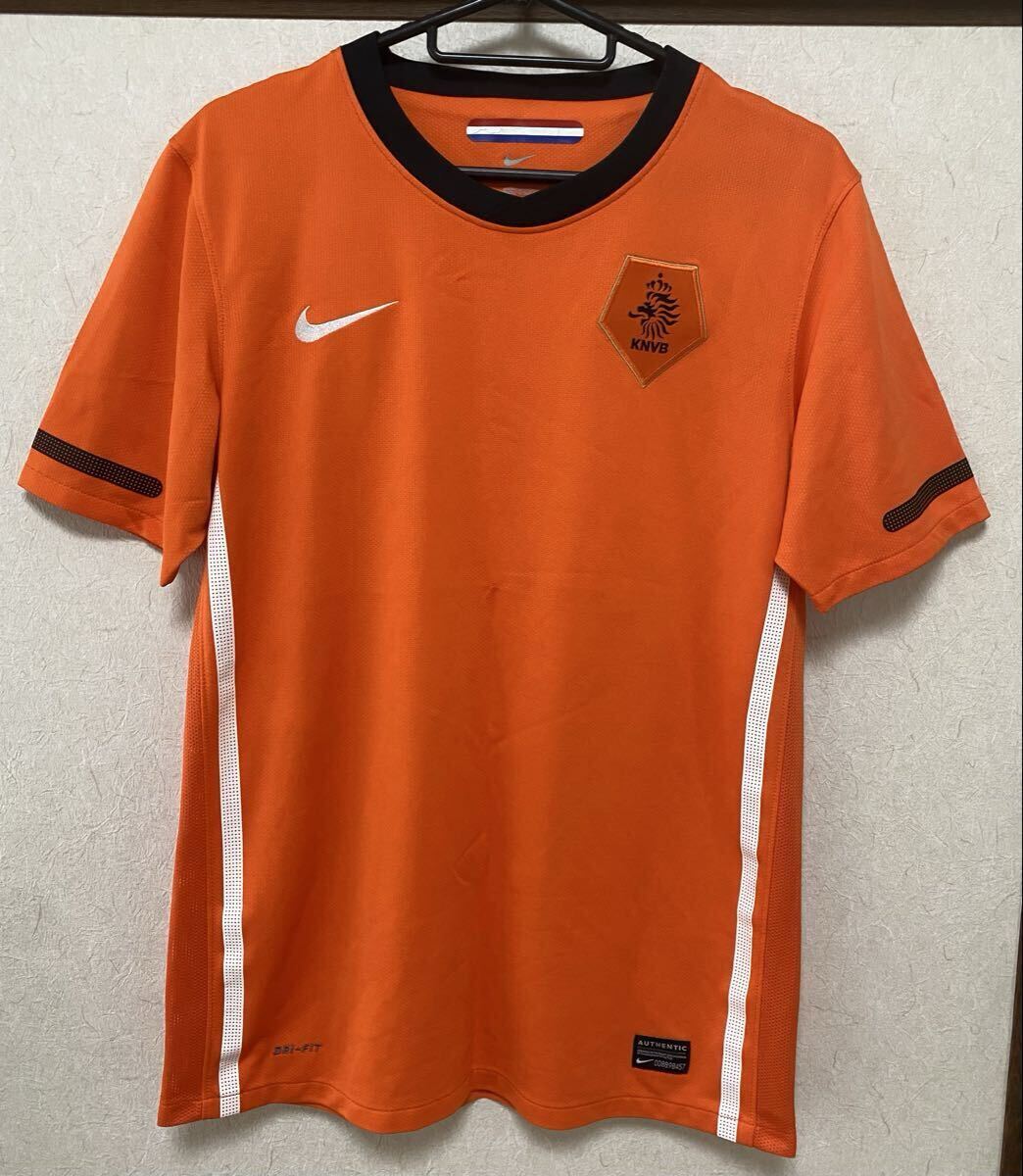 レア NIKE オランダ代表 2010 ユニフォーム L KNVB サッカー ナイキ NEDERLAND拍卖