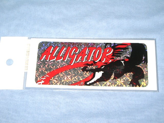 ☆アリゲーター技研 アリゲーターステッカー レインボーカラー1枚 50mm×120mm 拍卖
