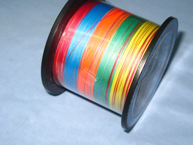 PEライン 3号/0.28mm 1000m 4本編 高強度 5色マルチカラー 送料無料 ④拍卖