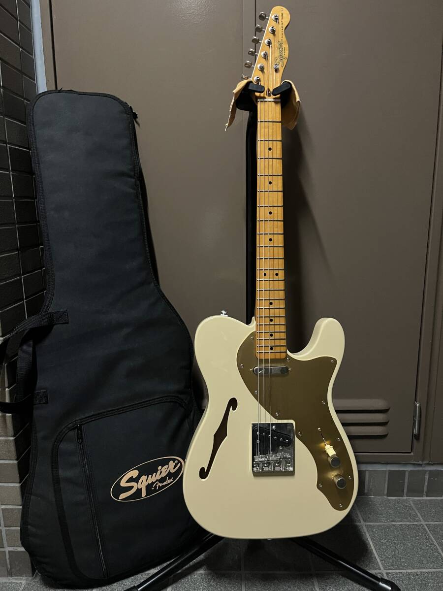 ☆中秋のギター魂⑤ Squier by Fender Classic Vibe 60s Telecaster Thinline Desert Sand 2022年製/シンライン アノダイズドピックガード拍卖
