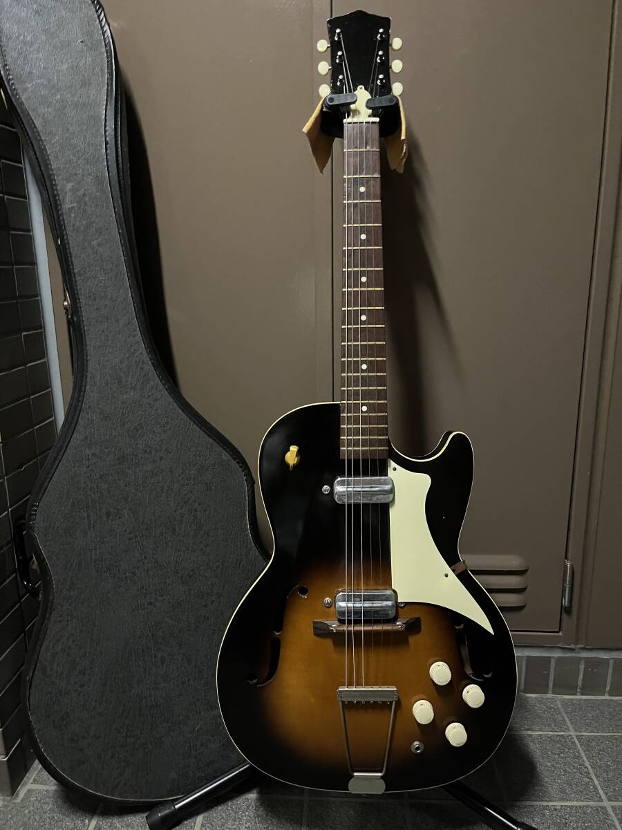 ☆中秋のギター魂⑥ KAY Speed Demon 1960年代製 オリジナルSpeed Bump Pickup搭載/ 4コントロール Airline Harmony Silbertone レア拍卖