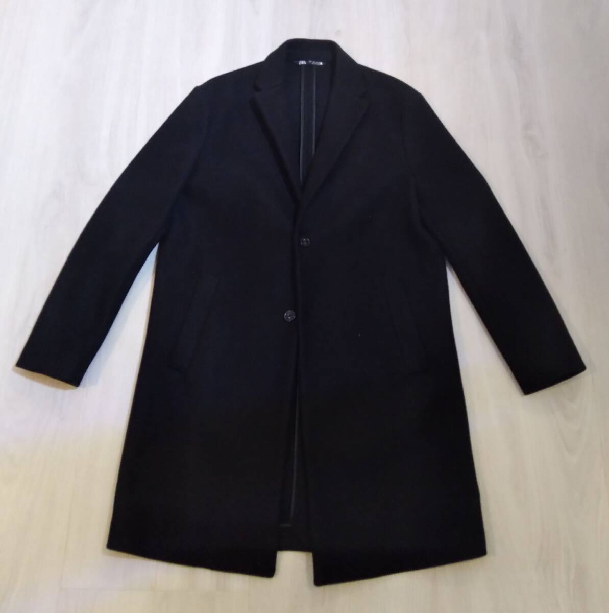 美品★ZARA★チェスターストレッチコート★42(L)★春/秋/冬用拍卖