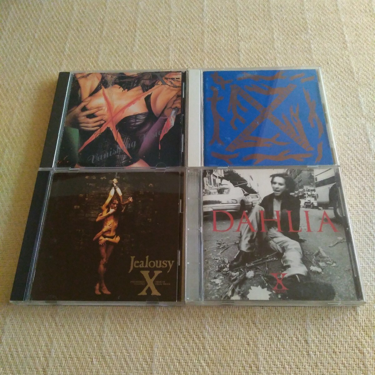 X JAPAN CD アルバム 4枚 セットVANISHING VISION BLUE BLOOD JEALOUSY DAHLIA エックスジャパン YOSHIKI HIDE TOSHI PATA TAIJI HEATH拍卖